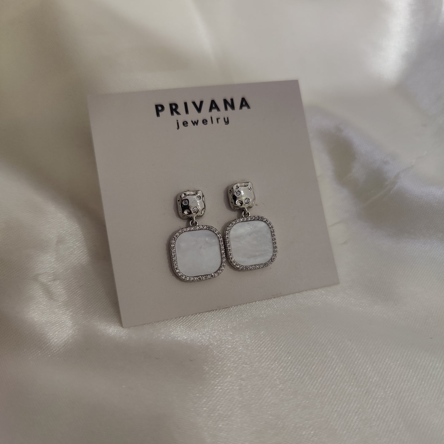 Drue silver earrings