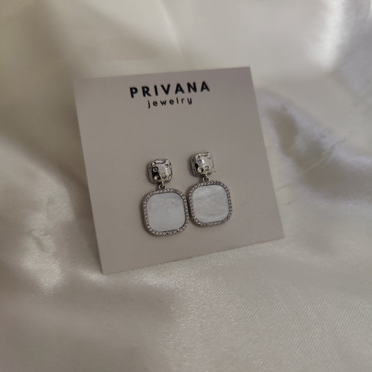 Drue silver earrings