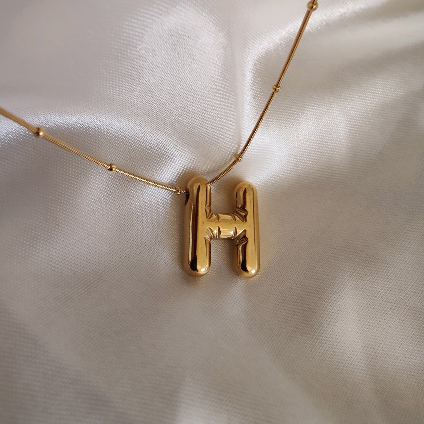 Bubble Initial Neckpieces