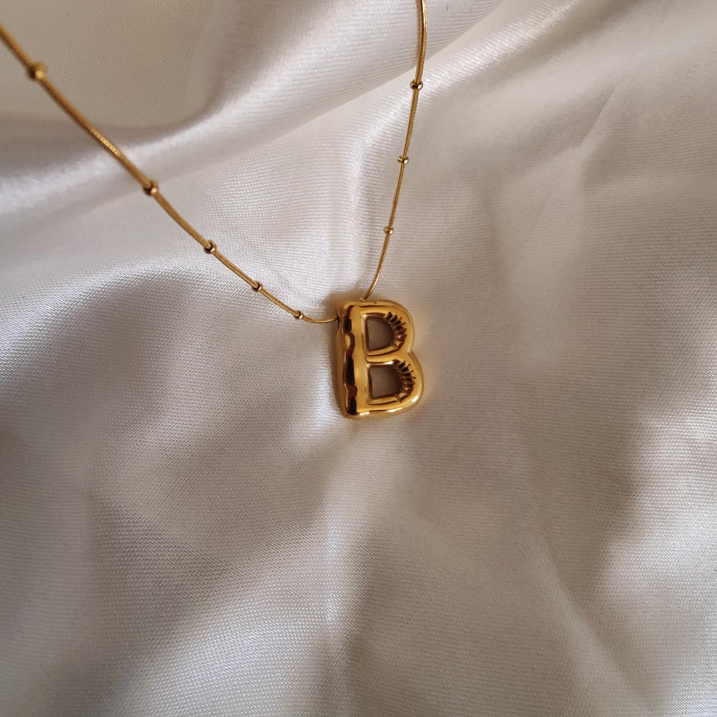 Bubble Initial Neckpieces